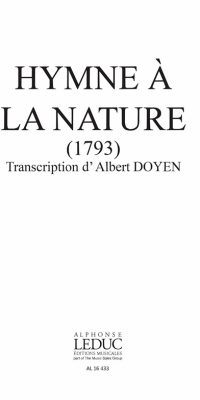 Gossec: Hymne A La Nature-Repert Fetes Peuple