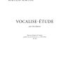 Martinu: Vocalise Etude N0112