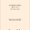 Sunday Opus 47/3 Nr 1for High Voice Song