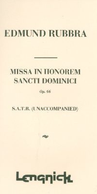 Missa in Honorem Sancti Dominci op 66