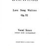 Love Song Waltzes Opus 52. SATB