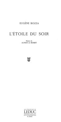Letoile Du Soir For 3 Female Voices And Piano