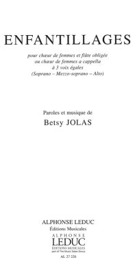 Betsy Jolas: Enfantillages
