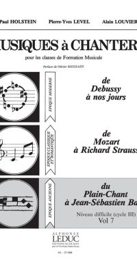 Level Musiques A Chanter 3 Vol 7 Plain Chant Bach