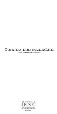 César Franck: Domine Non Secundum-Offertoire