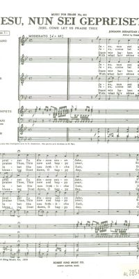 Jesu, nun sei gepreiset BWV41