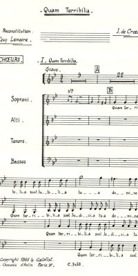 Croes: Quam Terribilia