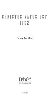 Mont Du: Christus Natus Est