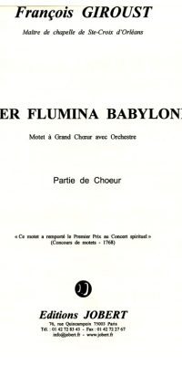 Giroust: Super Flumina Babylonis