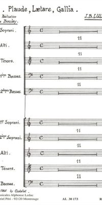 Lully: Plaude Laetare Gallia