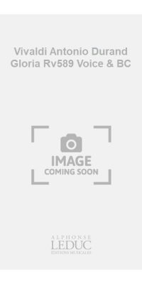 Vivaldi Antonio Durand Gloria Rv589 Voice & BC