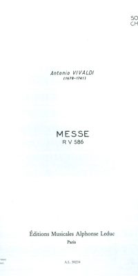 Antonio Vivaldi: Messe -Rv586