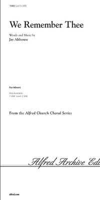 We Remember Thee (SATB)