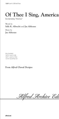 Of Thee I Sing, America! (SATB)