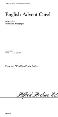 English Advent Carol (SATB)
