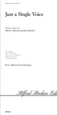 Just a Single Voice (SATB)