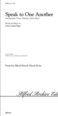 Speak to One Another (SATB)