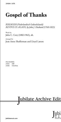 The Gospel of Thanks (SATB)