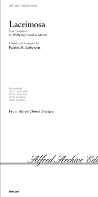 Lacrimosa from Requiem (SATB)