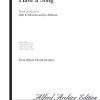 May You Always Have a Song (SATB)