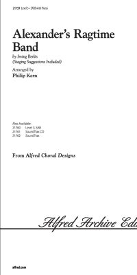 Alexander's Ragtime Band (SATB)
