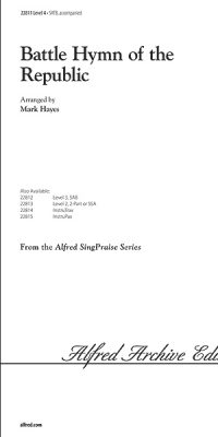 Battle Hymn of the Republic (SATB)