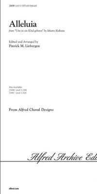 Alleluia from Uns ist ein Kind geboren (SATB)