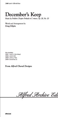 December's Keep (SATB)