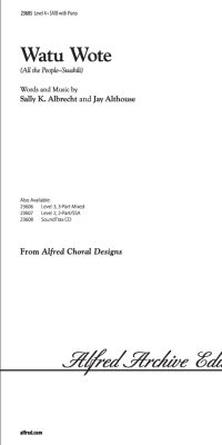 Watu Wote All the People - Swahili (SATB)