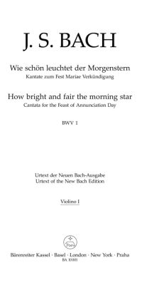 Bach: Kantate BWV 1 Wie schon leuchtet der Morgenstern (Viool (1)