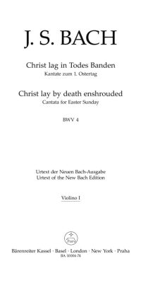 Bach: Kantate BWV4  Christ lag in Todesbanden (Viool 1)