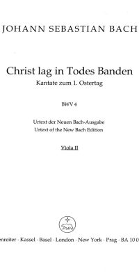 Bach: Kantate BWV4  Christ lag in Todesbanden (Altviool 2)