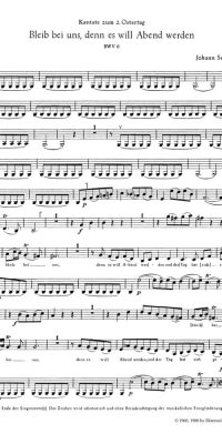 Bach: Kantate BWV6  Bleib Bei Uns, Denn Es Will Abend Werden (Viool 2)
