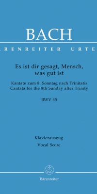 Bach: Kantate BWV 45 Es ist dir gesagt, Mensch, was gut ist (Viool 2)