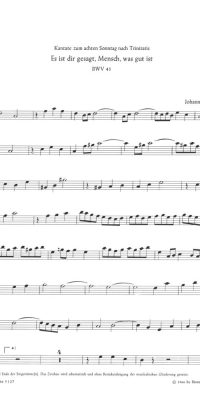 Bach: Kantate BWV 45 Es ist dir gesagt, Mensch, was gut ist (Altviool)