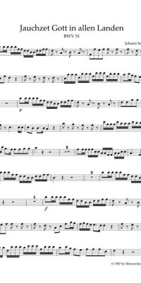 Bach: Kantate BWV 51 Jauchzet Gott in allen Landen (Altviool)