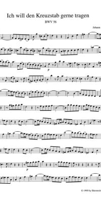Bach: Kantate BWV 56 Ich will den Kreuzstab gerne tragen (Set)