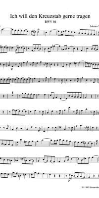 Bach: Kantate BWV 56 Ich will den Kreuzstab gerne tragen (Altviool)