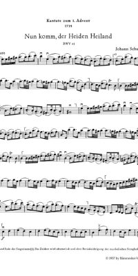 Bach: Kantate BWV 61  Nun komm, der Heiden Heiland (Viool 2)