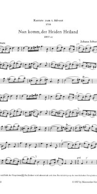 Bach: Kantate BWV 61  Nun komm, der Heiden Heiland (Altviool 2)