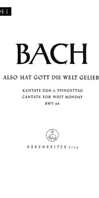 Bach: Kantate BWV 68  Also hat Gott die Welt geliebt (Set)