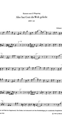 Bach: Kantate BWV 68  Also hat Gott die Welt geliebt (Altviool)