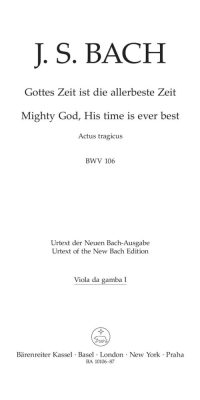 Bach: Kantate BWV 106  Gottes Zeit ist die allerbeste Zeit  (Altviool da gamba)