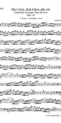 Bach: Kantate BWV 130  Herr Gott, dich loben alle wir (Set)
