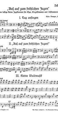 Cesar Bresgen: Auf, auf, zum frohlichen Jagen(Lustige kleine Jagdkantate) (Set)