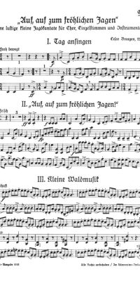Cesar Bresgen: Auf, auf, zum frohlichen Jagen(Lustige kleine Jagdkantate) (SATB)