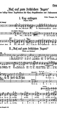Cesar Bresgen: Auf, auf, zum frohlichen Jagen(Lustige kleine Jagdkantate)
