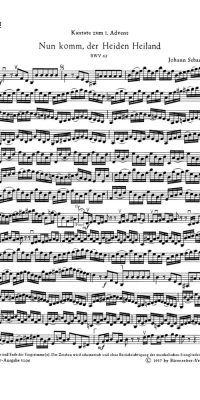 Bach: Kantate BWV 166  Wo gehest du hin? (Viool 1)