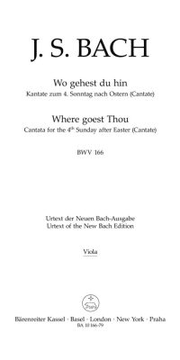 Bach: Kantate BWV 166  Wo gehest du hin? (Altviool)