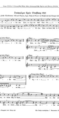Dreimaliges Kyrie, Straßburg 1525 / Kyrie minus summum 1612